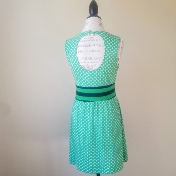 Free People | Green Polka Dot Open Back Sun Dress - Picture 5 of 8